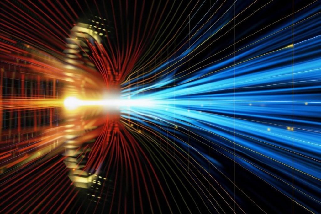 Quantum Physics Particle Wave Art Concept Illustration