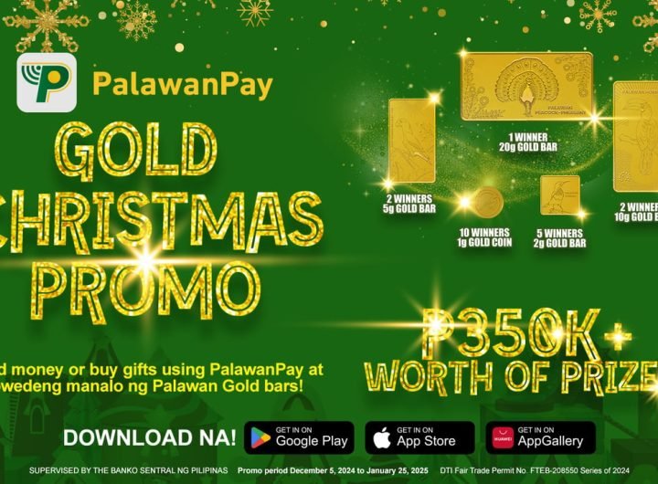 Win investment-grade gold bars this holiday with PalawanPay!