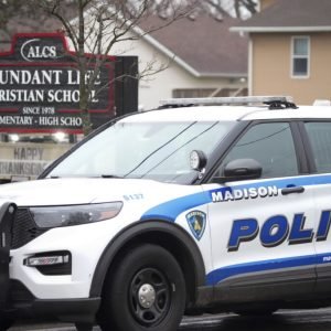 Wisconsin school shooting: Teacher, student killed. Emergency vehicles are parked outside the Abundant Life Christian School in Madison, Wis., where multiple injuries were reported following a shooting, Monday, Dec. 16, 2024. (AP Photo/Morry Gash)