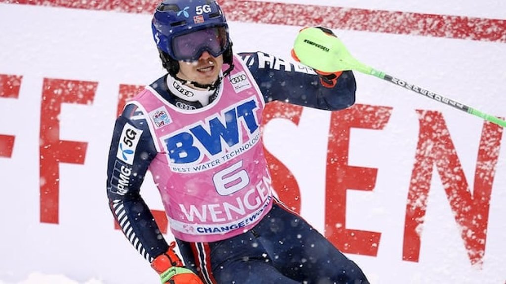 World champion Henrik Kristoffersen wins World Cup slalom for 1st victory in nearly 2 years