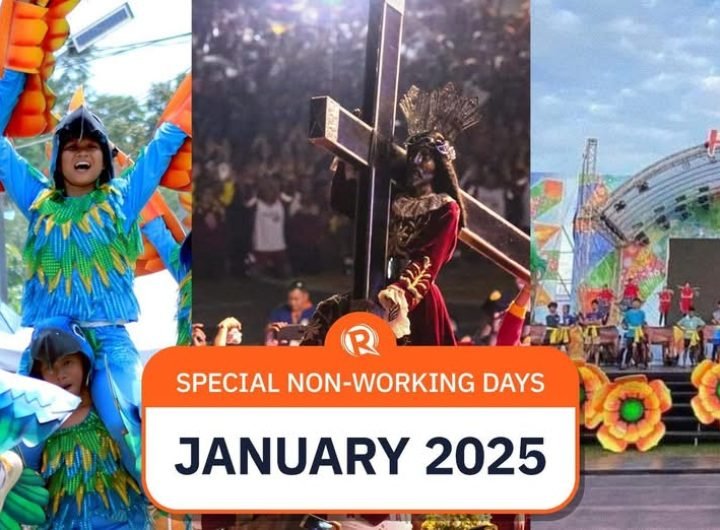 Here are the January 2025 special non-working days in various localities, as proclaimed by the President.