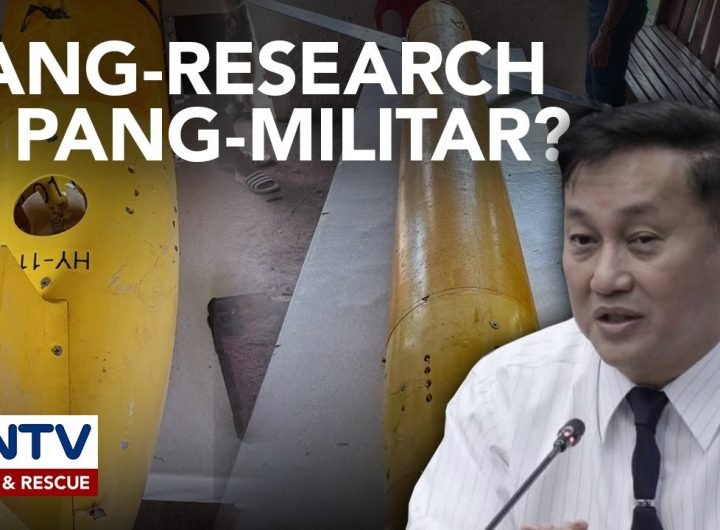 Umano’y Chinese submarine drone na natagpuan sa Masbate, iimbestigahan ng Senado - Sen. Tolentino