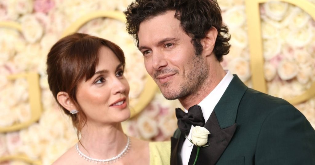 Adam Brody Leighton Meester Golden Globes Red Carpet