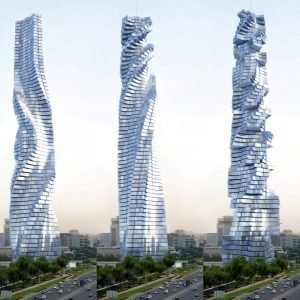 Architect's crazy plan for SPINNING skyscraper taller than The Shard that 'never looks the same' with 80 rotating floors