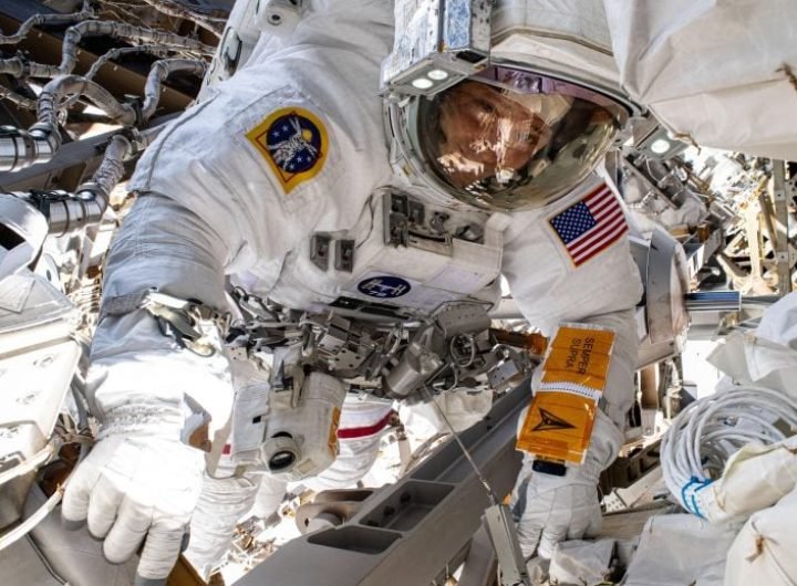 Astronaut Nick Hague During Six Hour Spacewalk