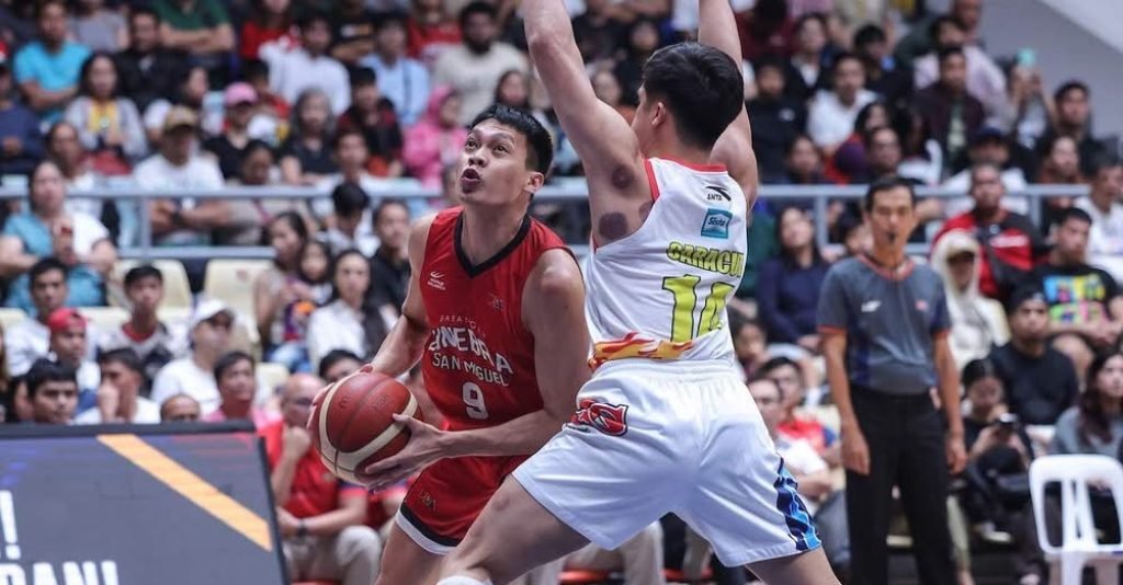 Barangay Ginebra post its biggest winning margin of the conference as it blasts Rain or Shine to improve its standing with the playoffs just around th