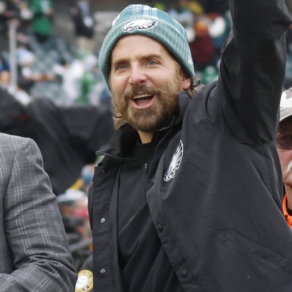 Bradley Cooper & Daughter Cheer Philadelphia Eagles on to Super Bowl