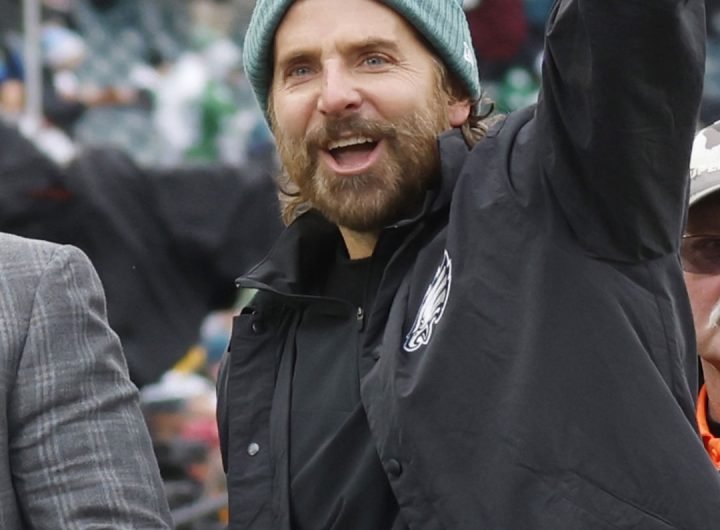 Bradley Cooper & Daughter Cheer Philadelphia Eagles on to Super Bowl