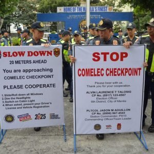 Checkpoints, gun ban as election period begins