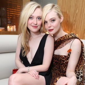 Dakota Fanning, Elle Fanning Have Rare Sister Night