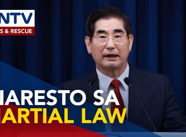 Dating Defense minister ng South Korea, inaresto kaugnay ng naging papel sa martial law declaration