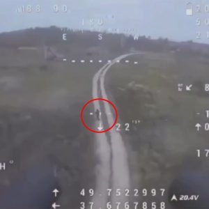 Dramatic moment Ukrainian drone destroys 3 Russian UAVs with built-in SHOTGUN - before dropping grenade on enemy soldier