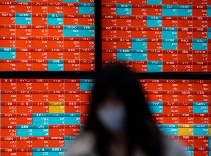 Equities fell again in Asia on Friday as traders prepared for the release of US jobs data that could play a key role in the Federal Reserve's decision