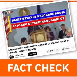 #FactCheck: The video peddles false claims about the Marcoses allegedly having large deposits of gold #FactsFirstPH