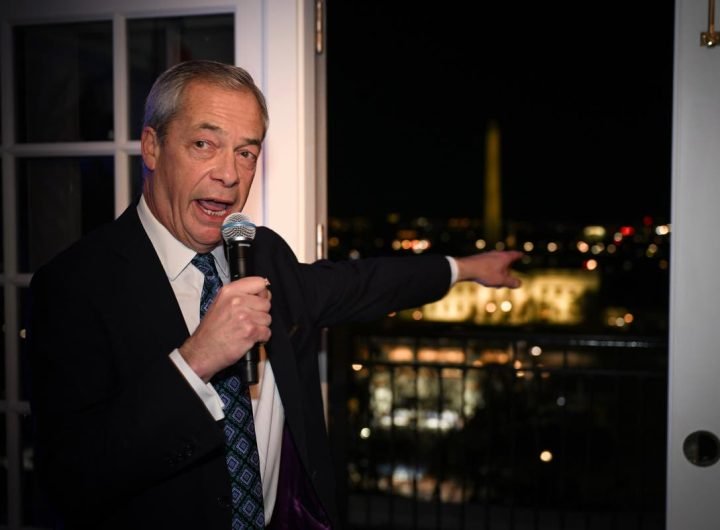 Farage proclaimed ‘Britain’s future PM’ at champagne fuelled Trump celebration party