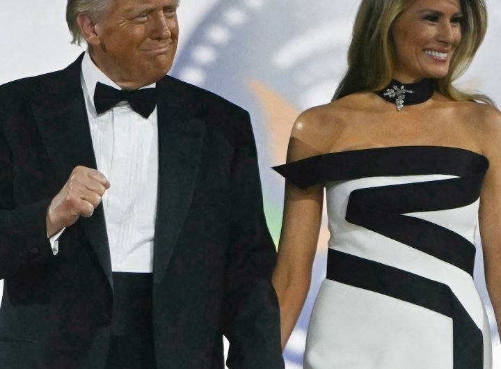 First Lady Melania Trump's Inauguration Ball Dress Photo