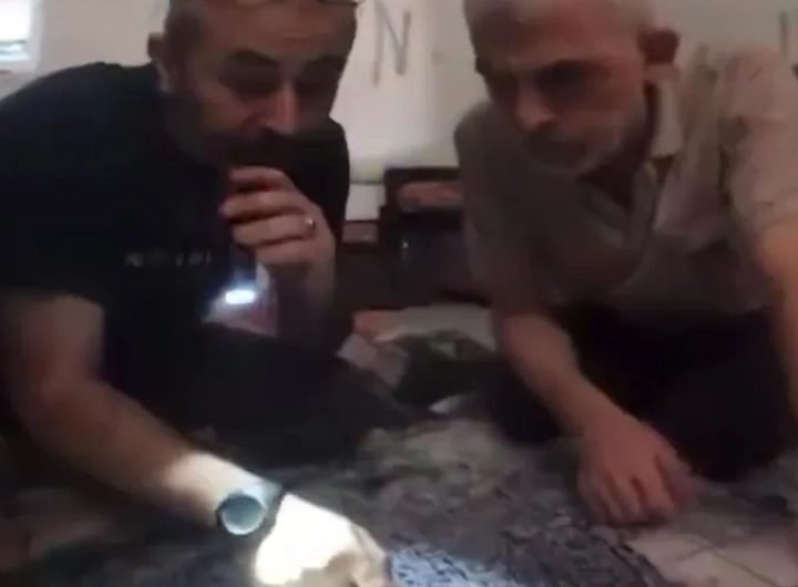 Footage shows terror boss Yahya Sinwar instructing Hamas in Gaza rubble as order doc for October 7 massacre revealed