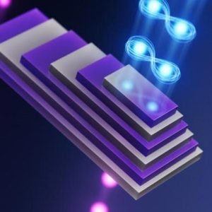 Entangled Photons Generated in Periodically Poled Stack of 3R MoS2 Crystals