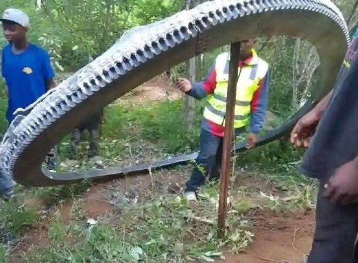 Giant hot metal ring leaves Kenya locals baffled by mysteriously 'falling from outer space'