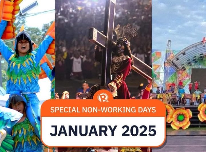 Here are the January 2025 special non-working days in various localities, as proclaimed by the President