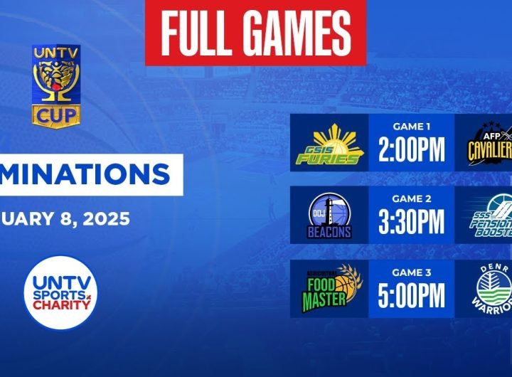 LIVE FULL GAMES: UNTV Cup Season 11 Eliminations at Amoranto Arena, Quezon City | January 08, 2025