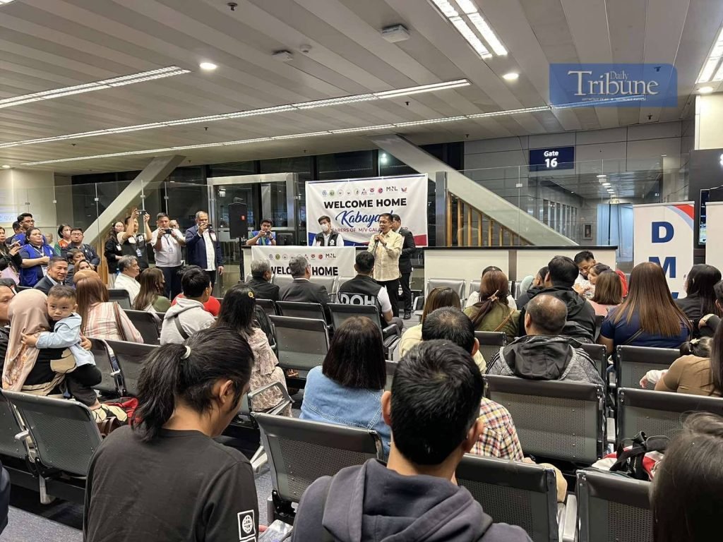 LOOK: After nearly a year in captivity aboard MV Galaxy Leader, the 17 Filipino seafarers are finally home. They arrived at NAIA Terminal 1 on 23 Janu