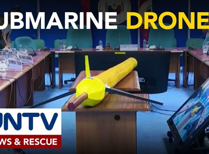 Natuklasang submarine drone sa Masbate, iniimbestigahan sa Senado