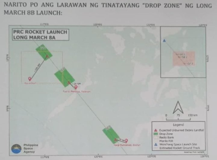 OCD: Palawan, Basilan on alert for China rocket debris