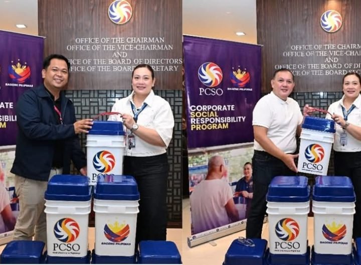 PCSO donates 2,000 food buckets to families in Bicol affected by recent dis*sters, alongside educational grants to support students from calamity-str*