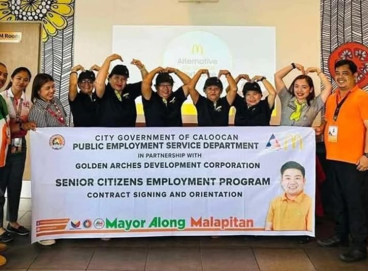 Senior citizens in Caloocan City now have new employment opportunities thanks to a partnership between the local government and McDonald's Philippines