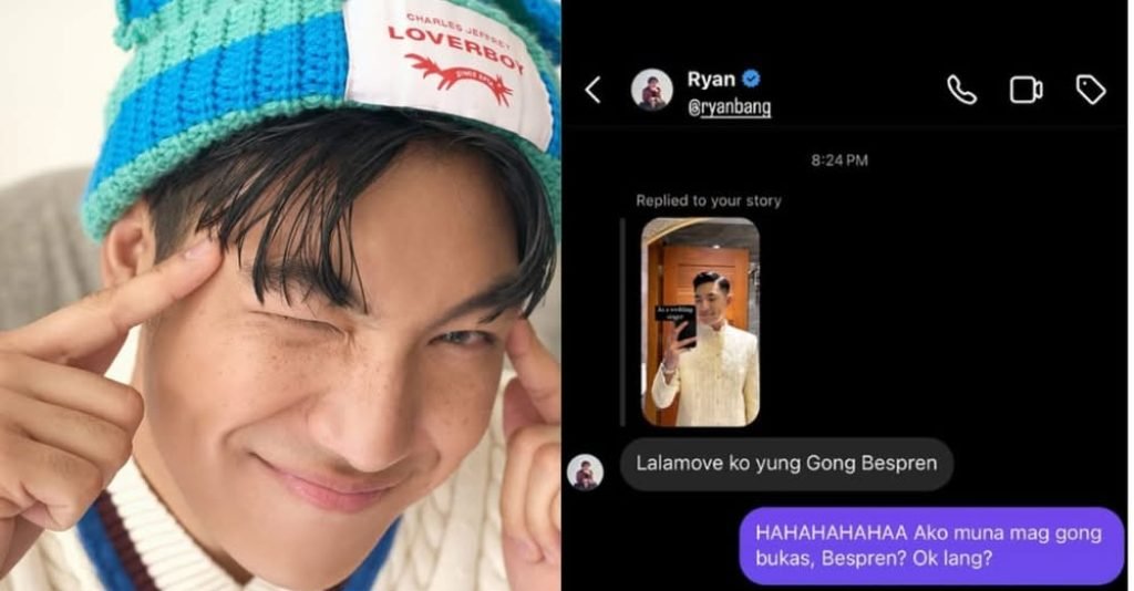 Singer and It’s Showtime host Darren Espanto took to social media to share a funny conversation he had with his co-host and close friend Ryan Bang.