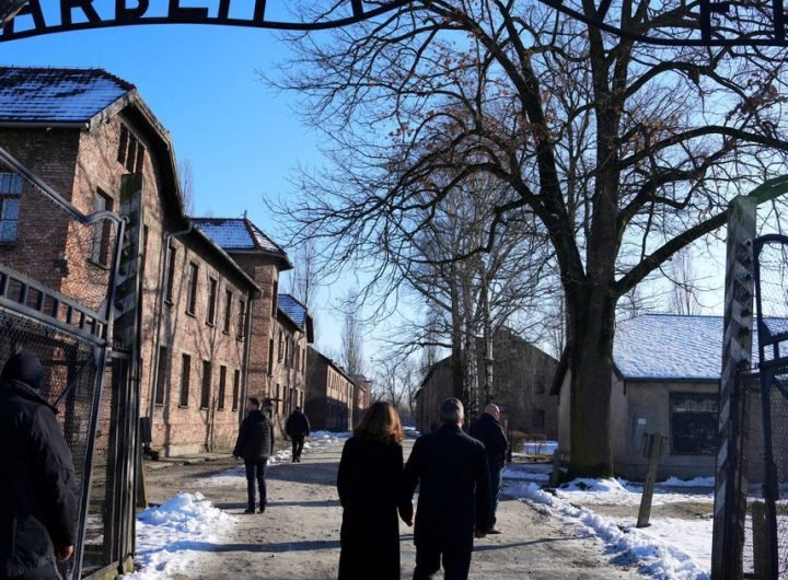 Starmer visits Auschwitz and vows to fight the antisemitism he sees growing in the UK