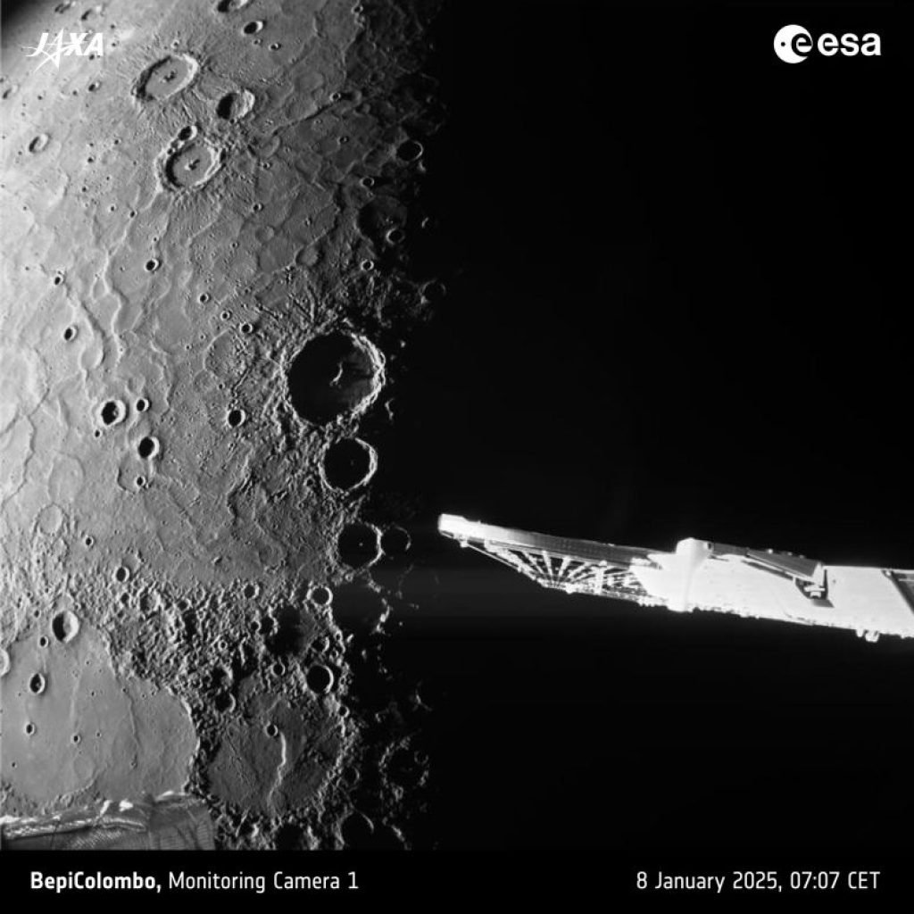 BepiColombo Mercury Shadowy North Pole