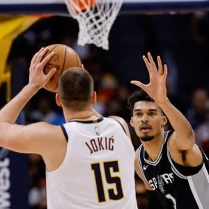 Super sophomore Victor Wembanyama and three-time NBA MVP Nikola Jokic, two of the world's best big men, lock into a legendary duel as the San Antonio