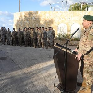 The Interim Lebanese Armed Forces Commander visits the Fifth Infantry Brigade in Sidon