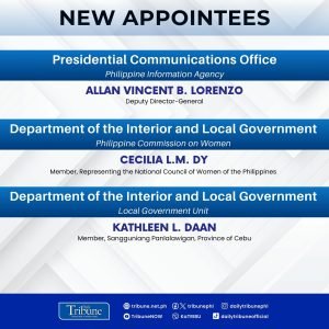 The Presidential Communications Office has announced the newly-appointed officials across various government agencies, as of 16 January 2025.