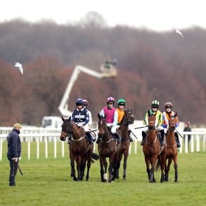 Doncaster racecourse general view hurdles