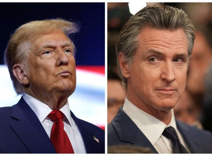 Trump attacks Newsom over emergency response as Trudeau hits back at 51st state comments: Live