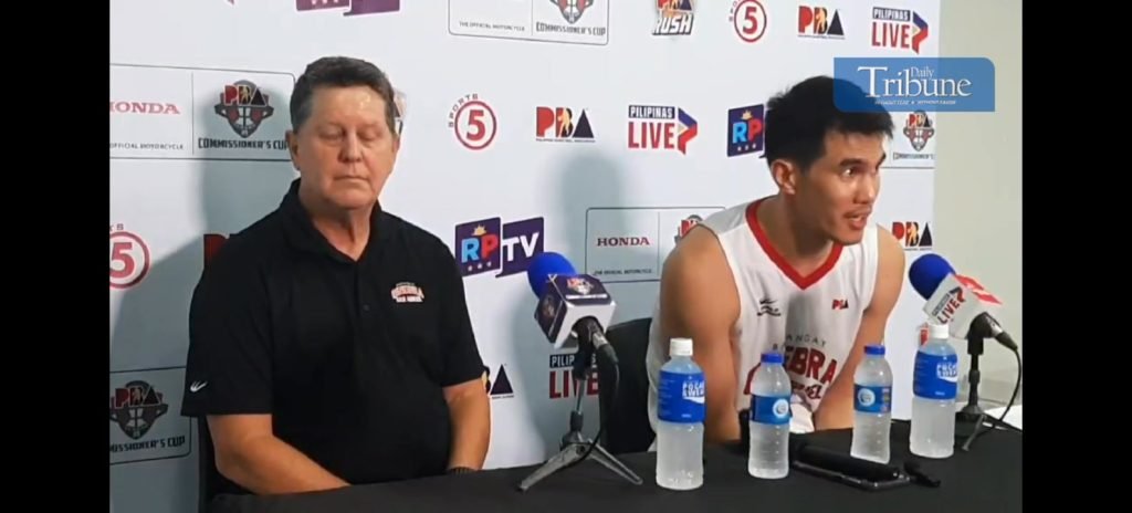 WATCH: Barangay Ginebra coach Tim Cone showers forward Troy Rosario with praises after a stellar outing in the Kings' 93-81 win over San Miguel Beer i