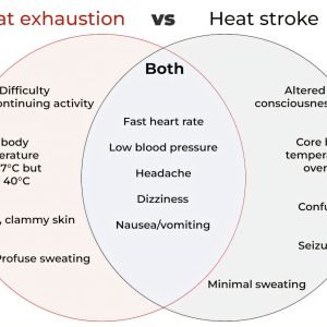 What's the difference between heat exhaustion and heat stroke? One's a medical emergency